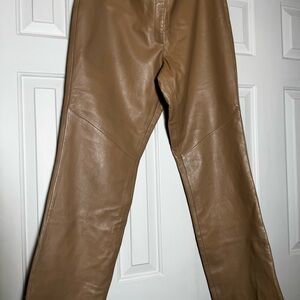 **Rare vintage Margaret Godfrey 100% Leather Pants- excellent unworn condition!